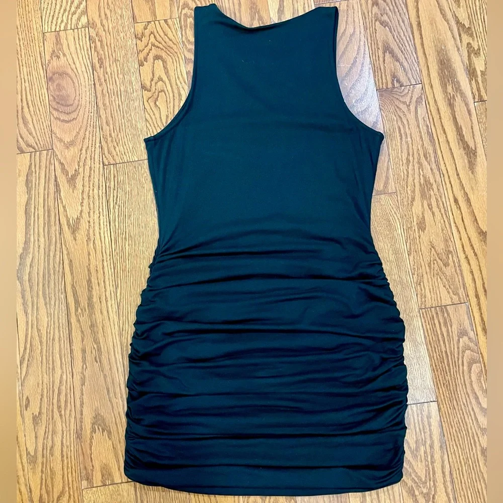 EXPRESS size M black cotton dress - Picture 3 of 3